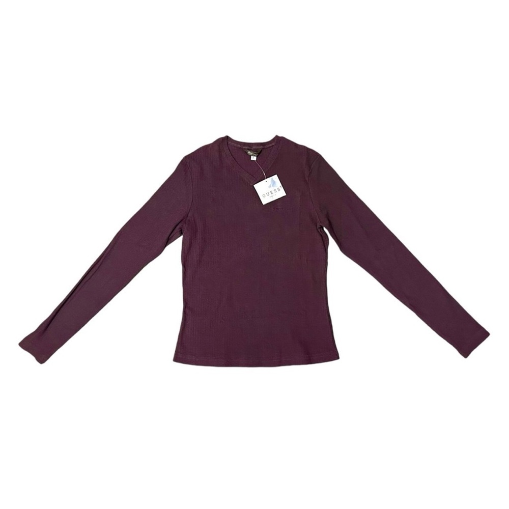 GUESS Fitted Deep Purple Sweater Women’s Large NWT